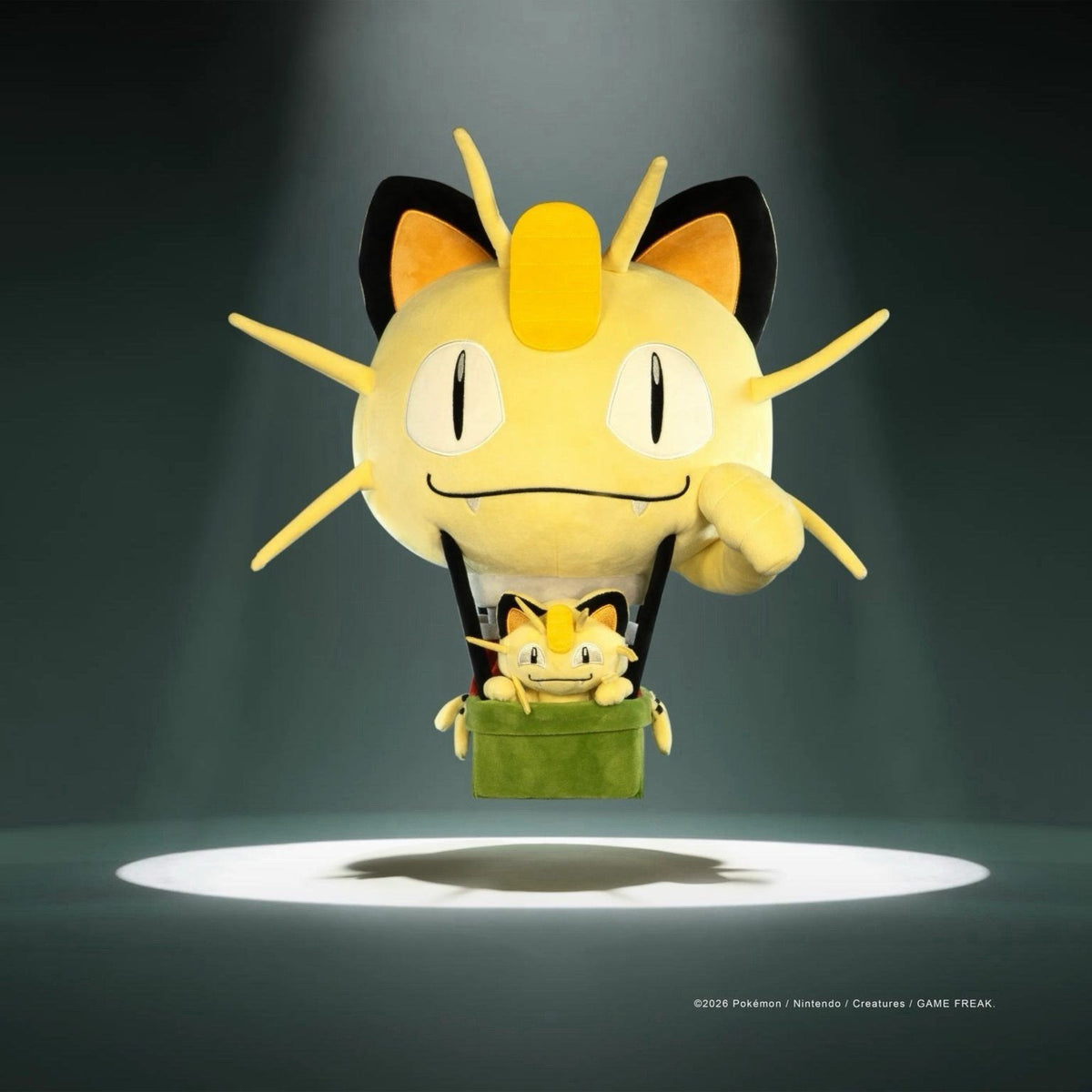 Jazwares 2026 Pokemon Meowth Hot Air Balloon Plush SDCC Exclusive