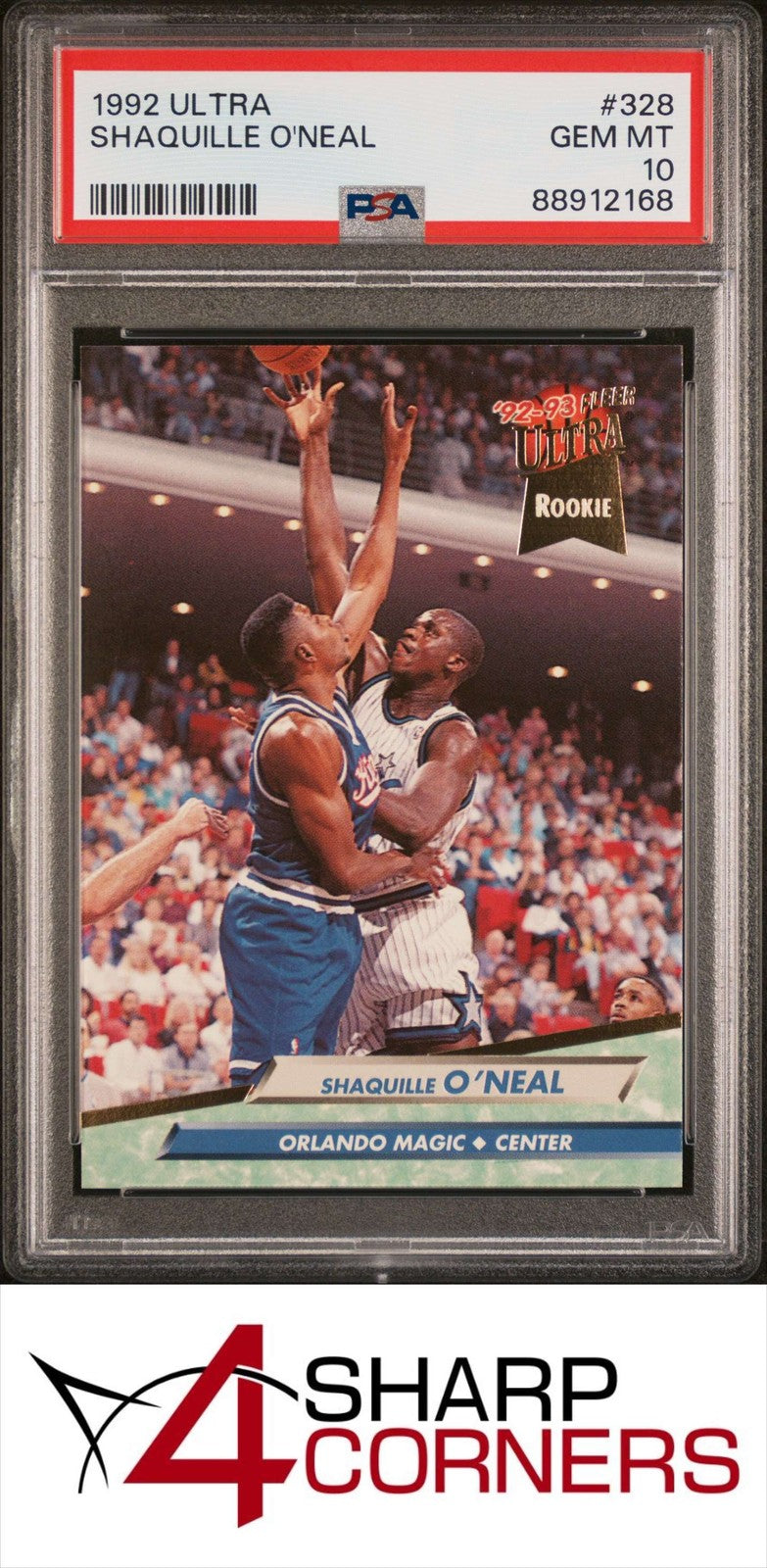 Fleer Ultra 1992 Shaquille O'Neal Rookie Card #328 PSA 10 NBA
