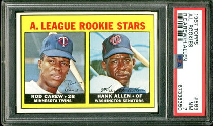 Topps 1967 Rod Carew Rookie Card #569 PSA 7 MLB
