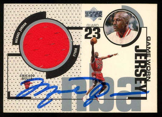 Upper Deck 1998 Michael Jordan Signed Chicago Bulls GU Jersey Auto UDA