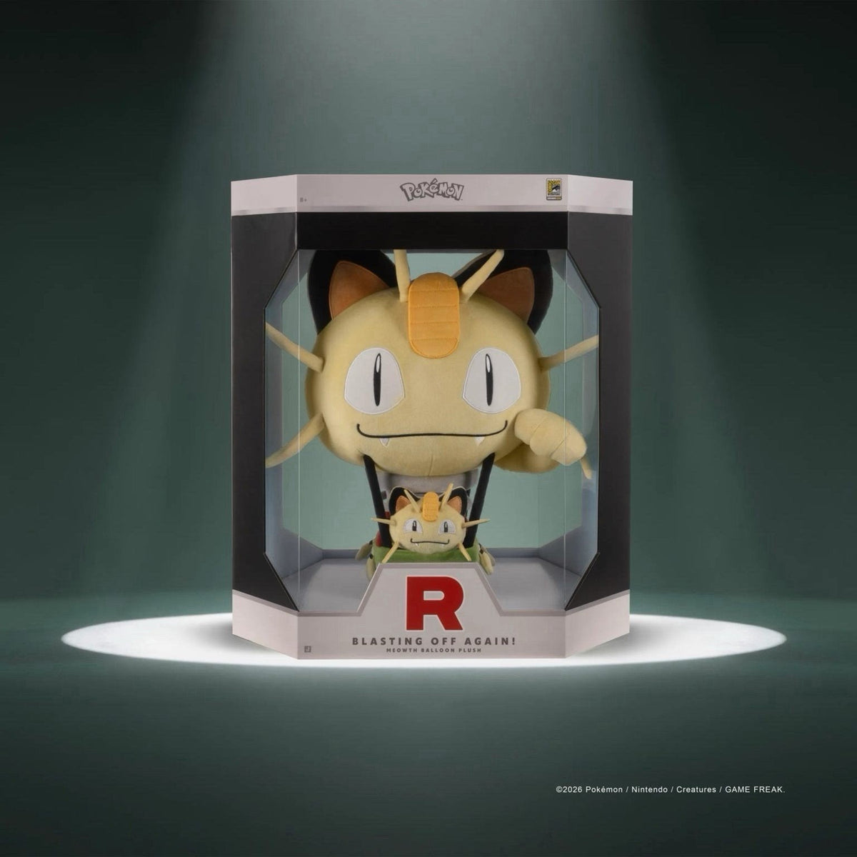 Jazwares 2026 Pokemon Meowth Hot Air Balloon Plush SDCC Exclusive